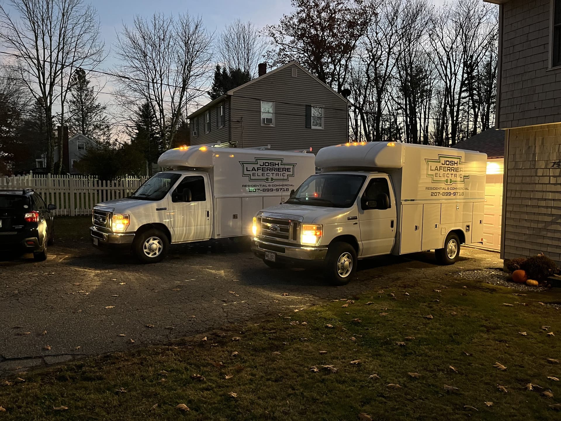 Josh Laferriere Electric service trucks ready to serve Southern Maine