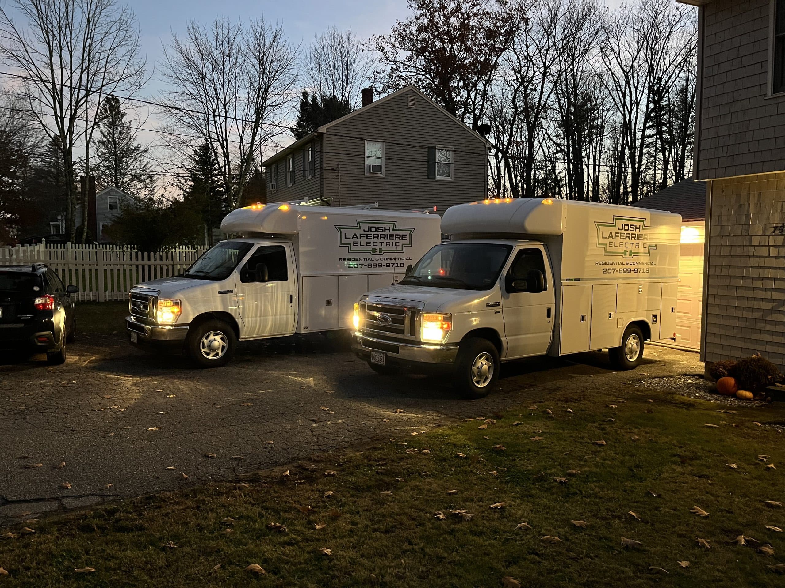 Josh Laferriere Electric service trucks ready to serve Southern Maine